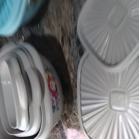 Pioneer Woman New 7 Food Storage match size lids Floral designs, 2 sponges - Picture 8 of 12